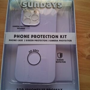 Sundays Soft Purple Phone Protection Kit for iPhone 13 Pro Max